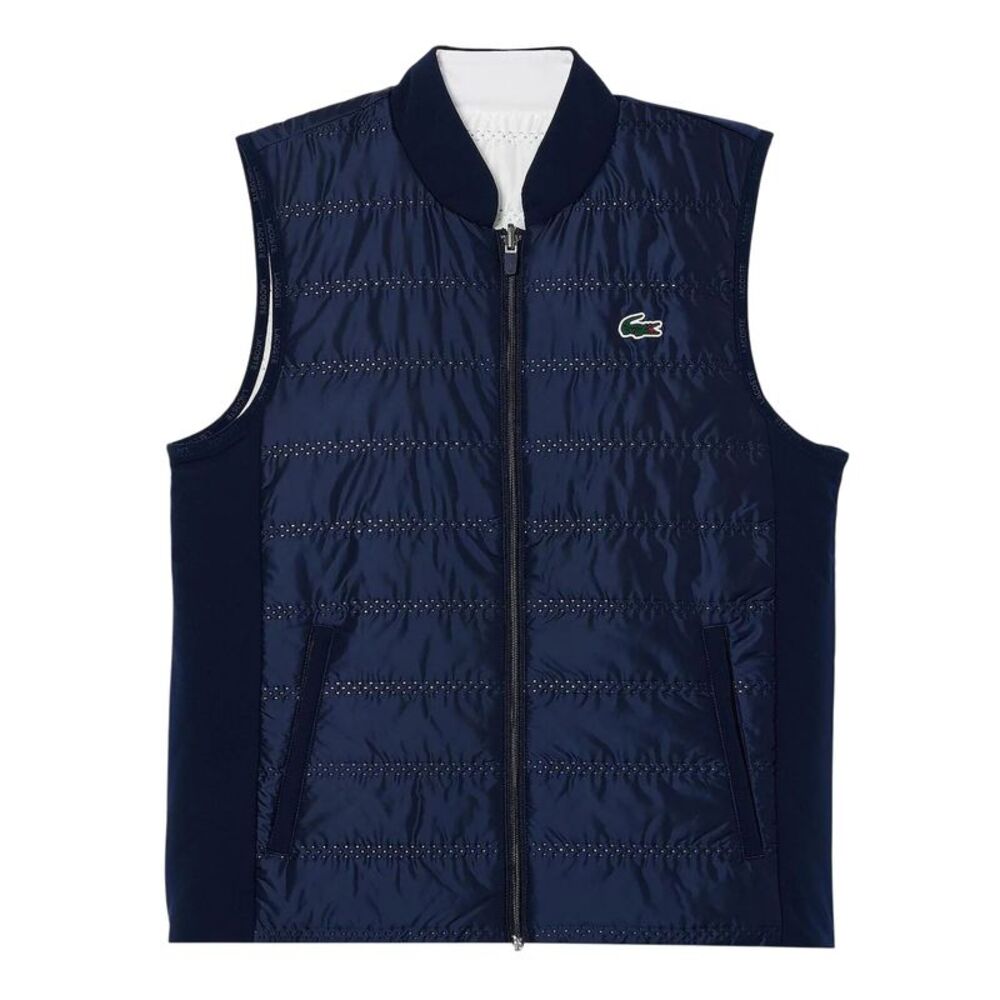Lacoste Womens/Ladies Quilted Slim Vest / Navy